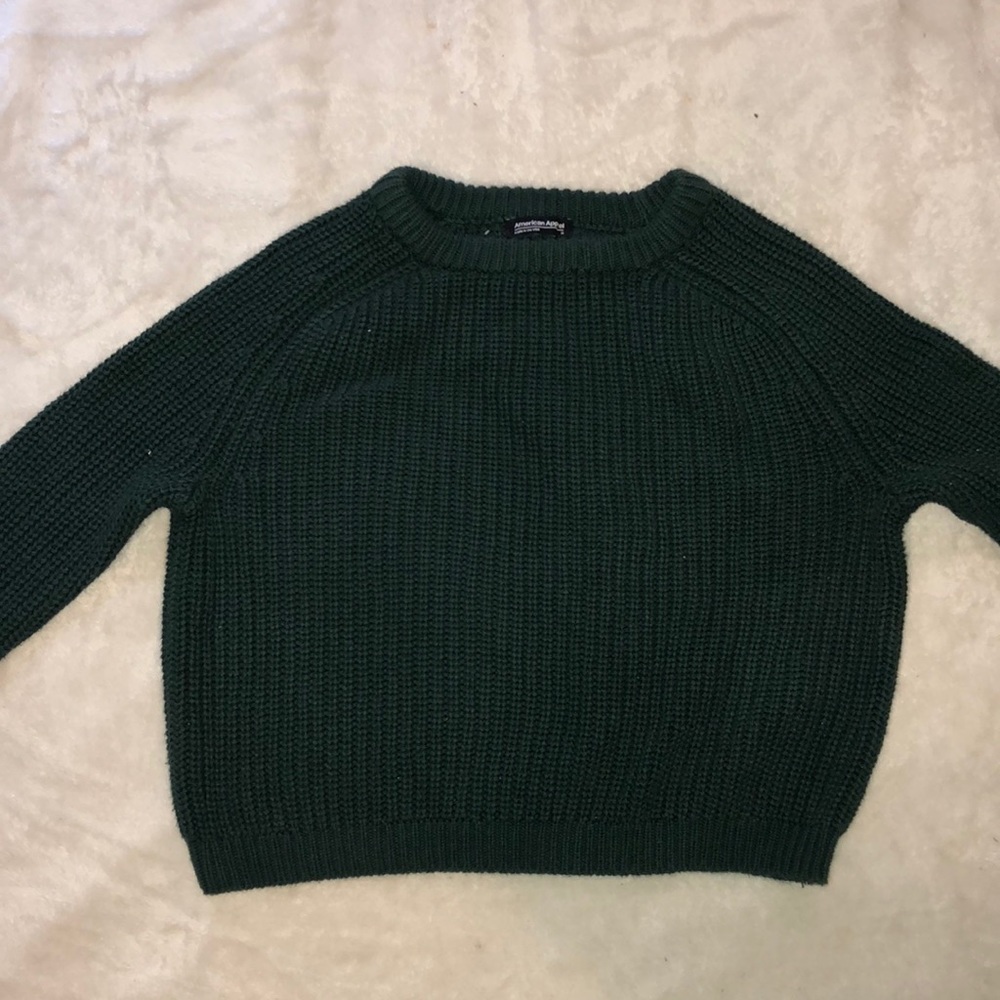 American Apparel Cropped Fisherman Sweater